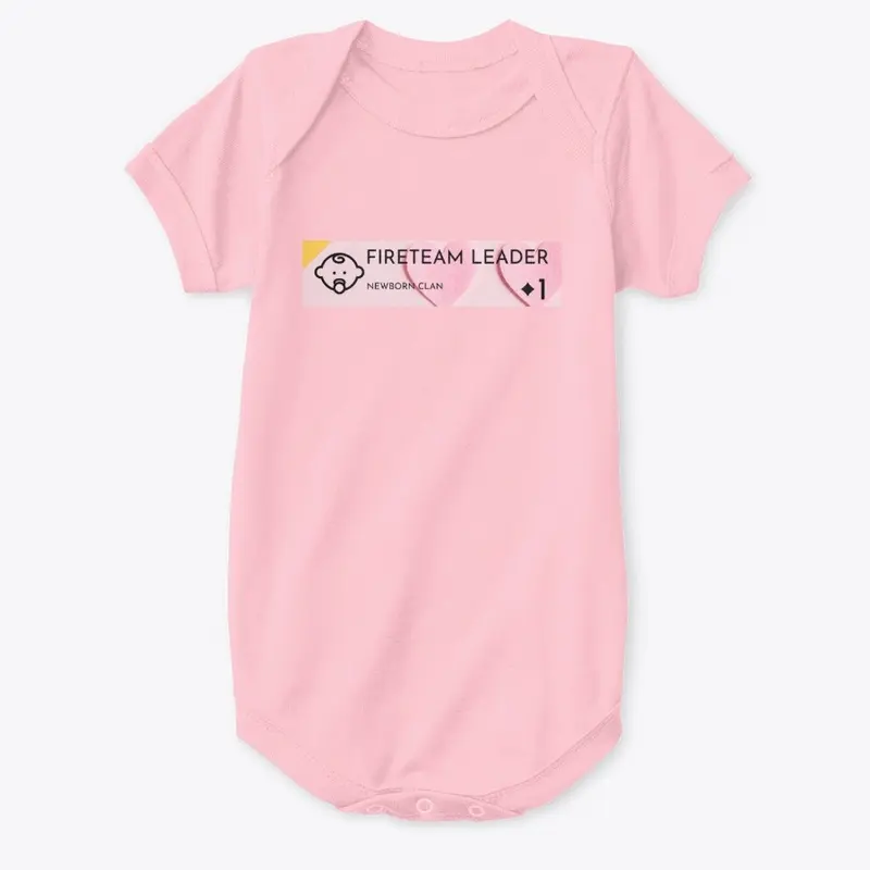 Girl Fireteam Leader Baby Onesie